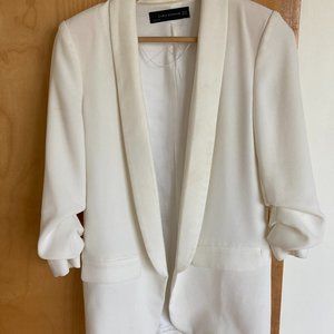 Ivory Zara tux jacket, size XS